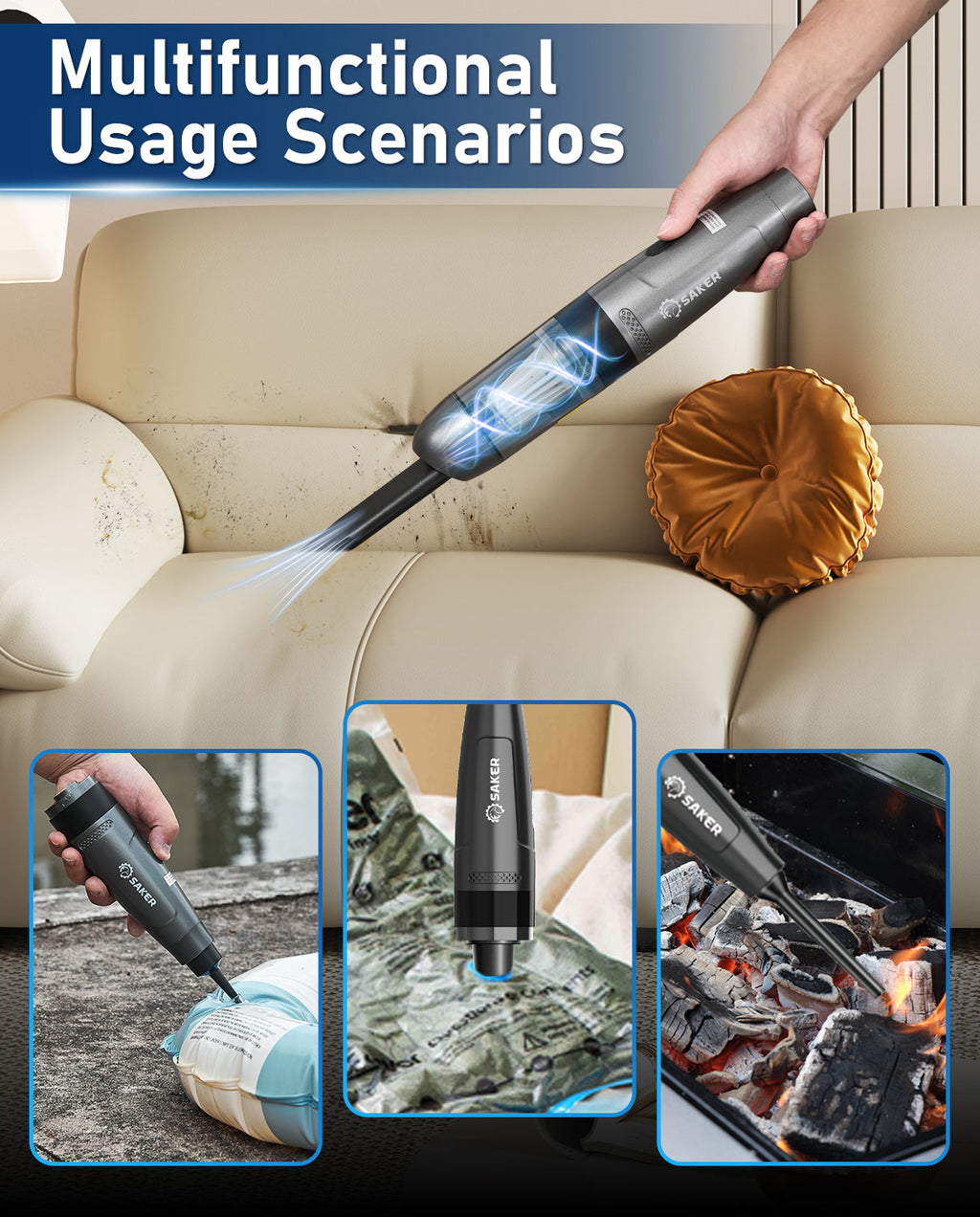 Car Vacuum Portable Cordless