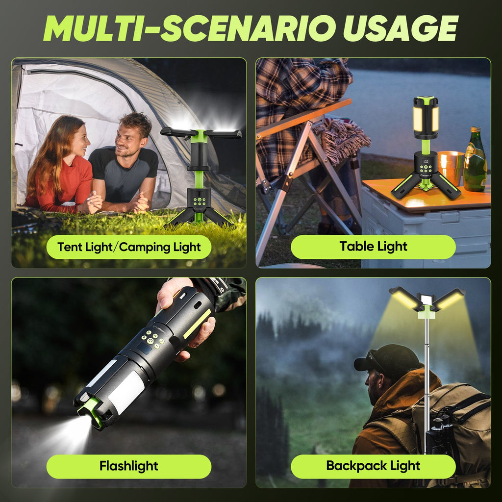 Telescopic Camping Lights with Stand