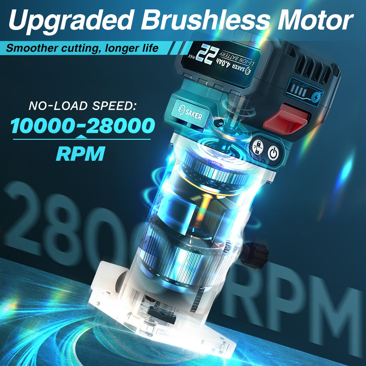 Cordless Brushless Router Tool