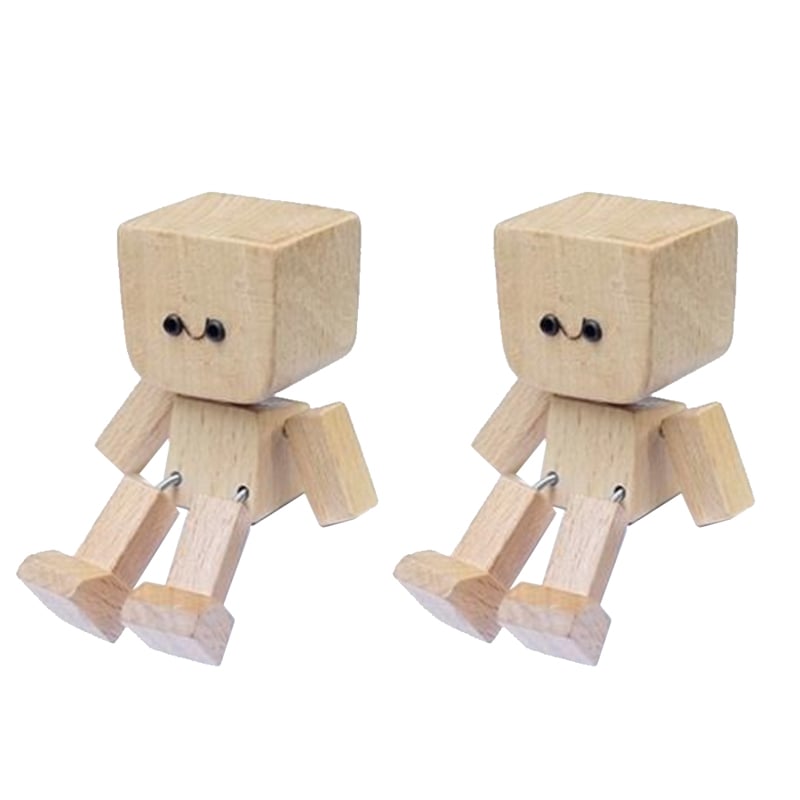 Shaking Wooden Man Figurine