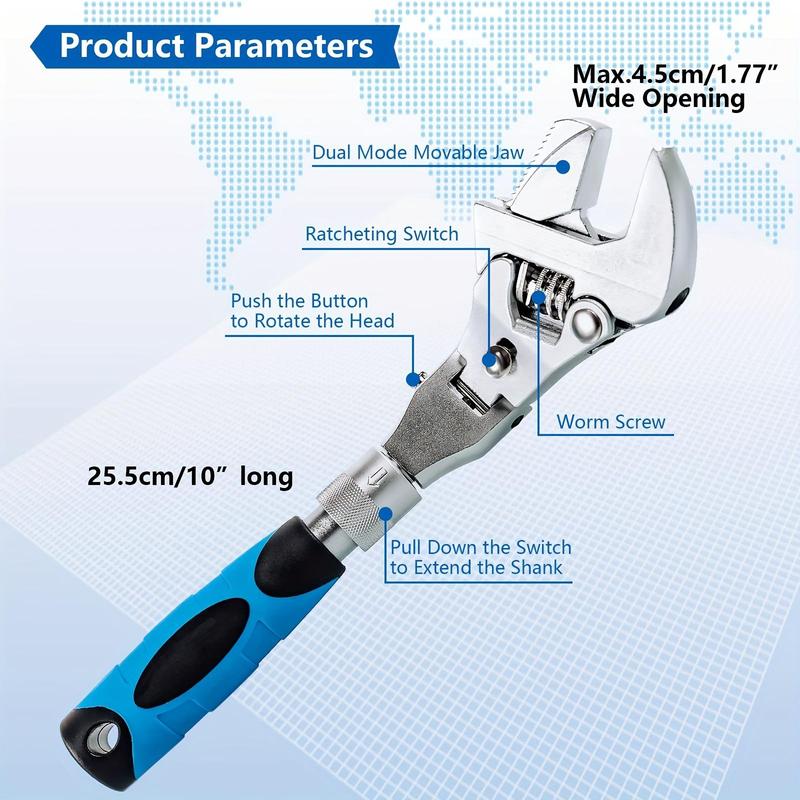 5-In-1 Adjustable Ratchet Wrench