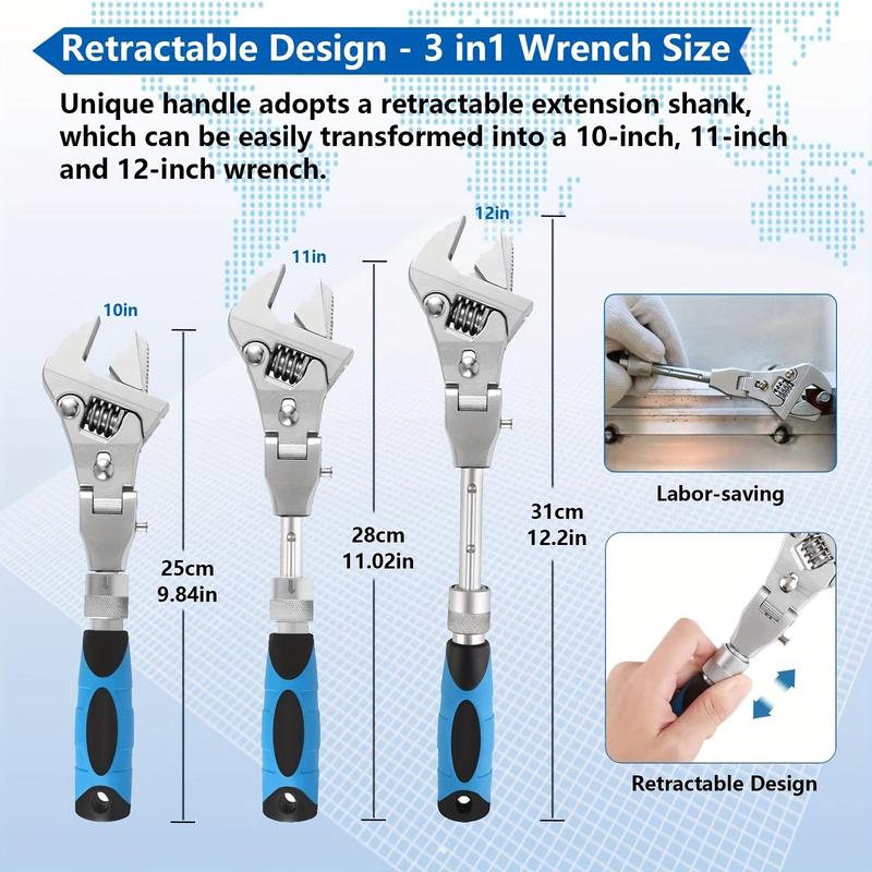5-In-1 Adjustable Ratchet Wrench