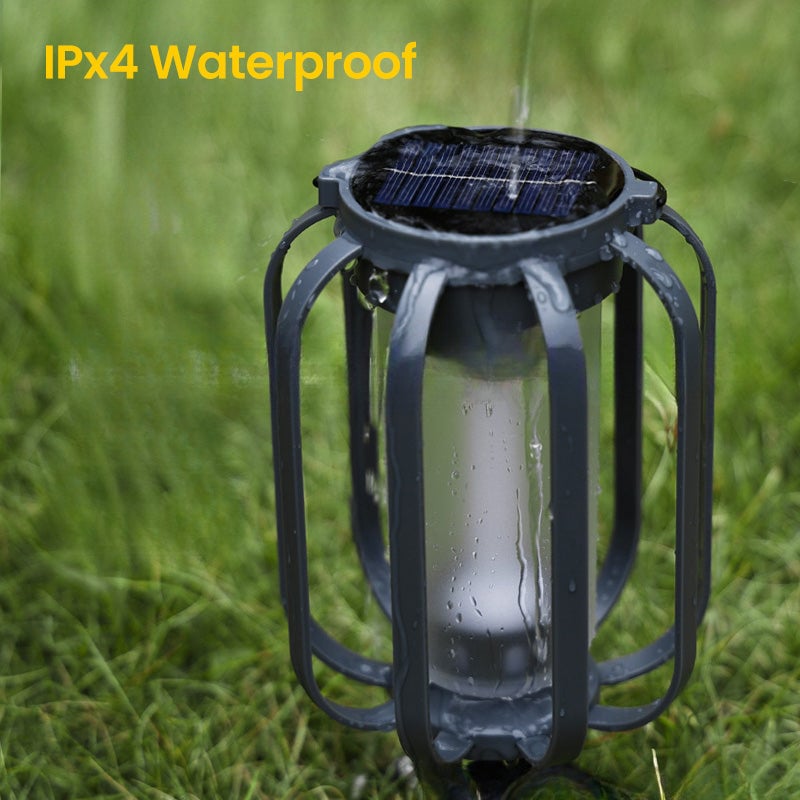 Solar lantern outdoor light with 4 Modes