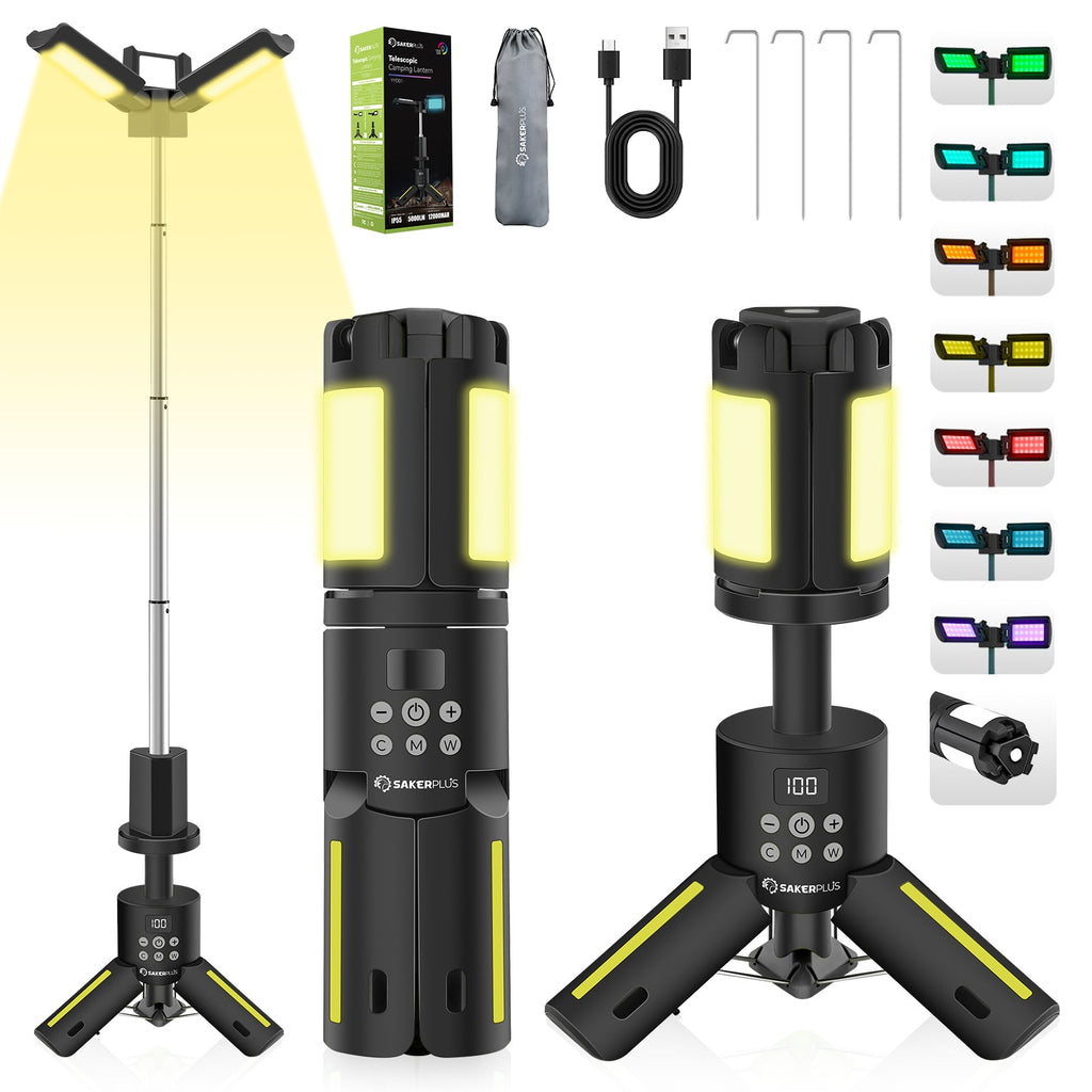 Telescopic Camping Lights with Stand