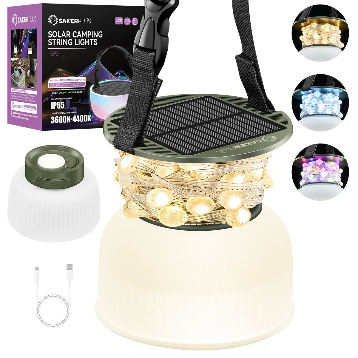 Solar Camping String Lights