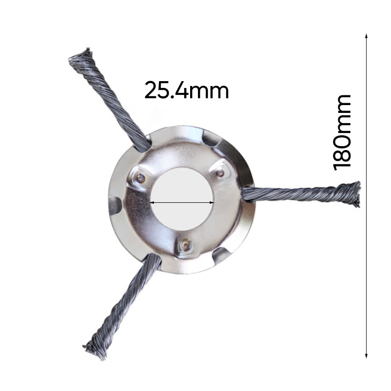 6 inch Steel Wire Brush Cutter Trimmer Head
