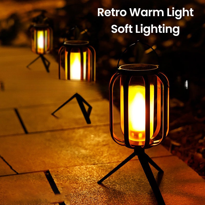 Solar lantern outdoor light with 4 Modes