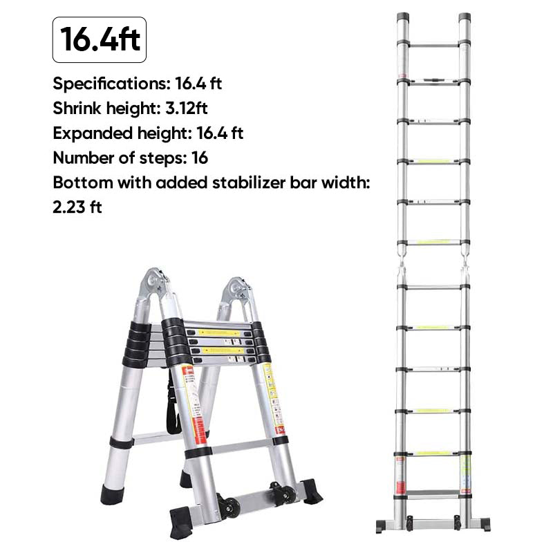 Portable Collapsible Extension Ladder